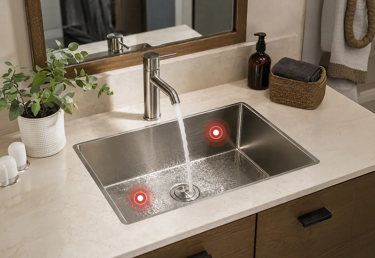Sink in a house